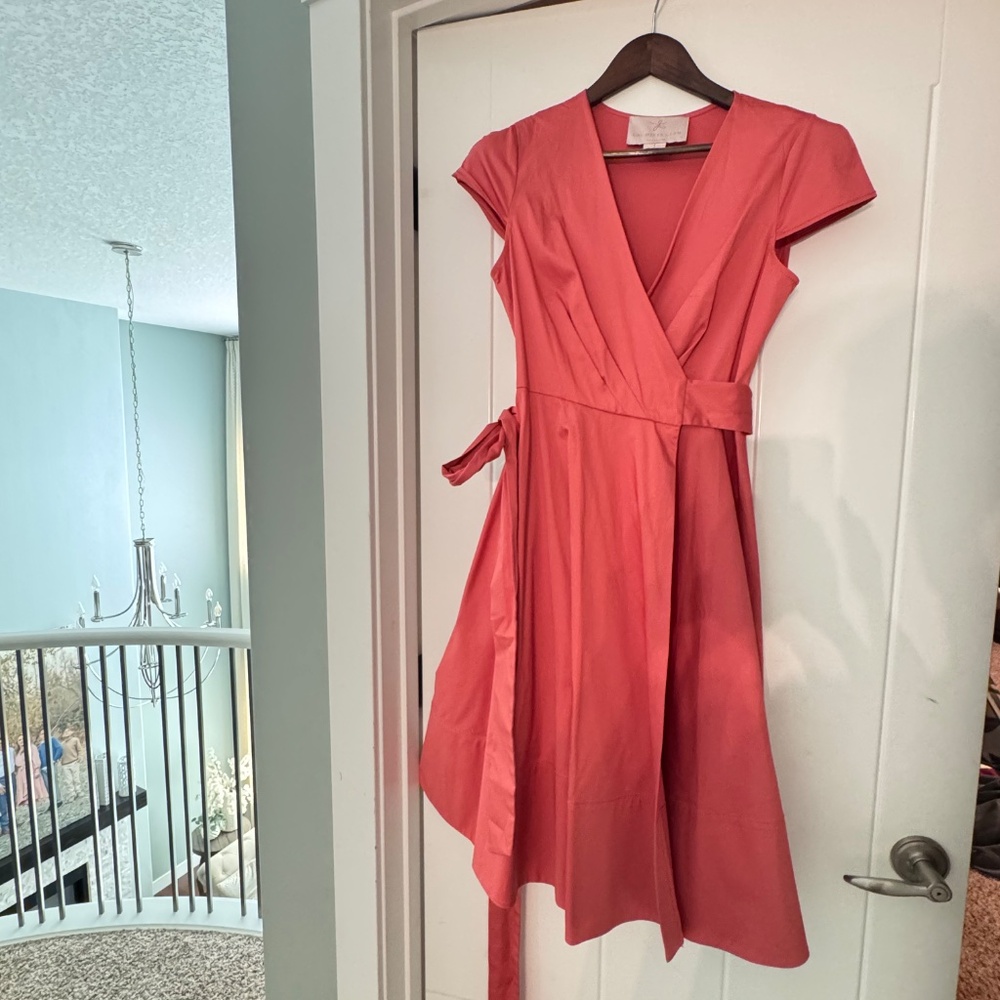 Gal meets glam Pink Addison wrap dress - Picture 6 of 6